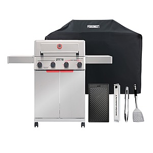 Monument Grills Mesa II 410BZ  37000 BTU 4 Burner Grill with Rain Cover, Griddle, Smoker Box, Tongs, and Spatula $406.50 + Free Shipping