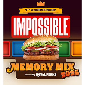 Play BK Impossible Whopper memory mix game for crowns in the app