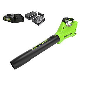 Greenworks POWERALL 24V 2Ah Cordless Axial Leaf Blower Kit (320CFM / 90MPH) w/ Battery + Charger $42.49 or less + Free Shipping