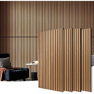$108.99* | 4-Pack 47.2" x 23.6" Art3d Wood Slat Wall Acoustic Panels at Amazon