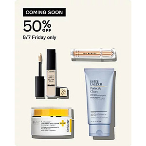 Macy's 10 Days of Glam: Select Top Beauty Products (Shiseido, Sunday Riley & More) 50% Off + Free S/H (Aug. 7 - Aug. 16)