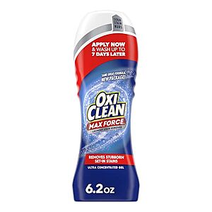 6.2-Oz OxiClean Max Force Laundry Stain Remover Gel Stick $1.79 w/ S&S + Free Shipping w/ Prime or on $35+