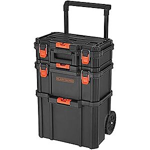 3-Pc BLACK+DECKER Stackable Storage System Set + $8.80 Amazon Credit $82.80 + Free S&H