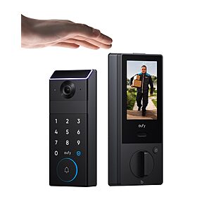 eufy Smart Lock FamiLock S3 Max with Palm Vein Recognition, Keyless Entry, WiFi Deadbolt + 2K HD Doorbell Camera 16GB Storage $279.99 + Free Shipping