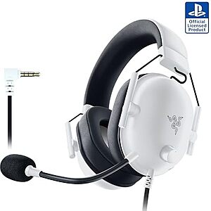 [AC] $28.99 | 3.5-mm Razer BlackShark V2 X PlayStation Gaming Headset (White) at Amazon