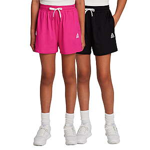 2-Pack Reebok Girl’s Athletic Balance Gym Short, $6.68