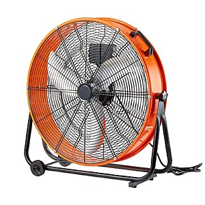 Drum Fan 24 Inch High Velocity Industrial Use 3-Speed Timer for Warehouse $74