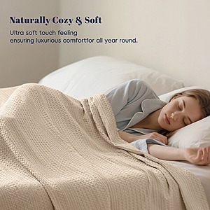 PHF Lightweight Waffle Weave Blanket (Various) From $19.49 + FS w/ Prime or orders $35+