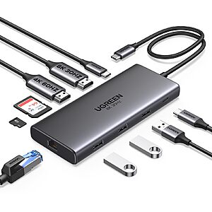 GREEN USB C Docking Station Dual Monitor, 10-in-1 Laptop Dock with 2 HDMI $37.98 & More + Free Shipping