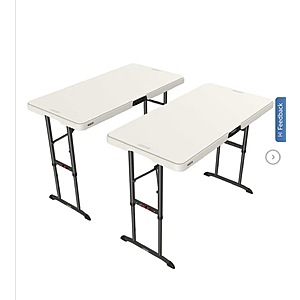 Lifetime Commercial 4' Adjustable Height Table, 2-pack $89.99 Free Shipping Costco.com