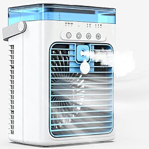 Portable Air Conditioners, 3-Speed Small AC Fan, 1000ml Water Tank $29.99