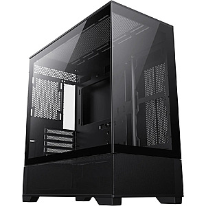 Open Box - GAMEMAX VISTA MB Black USB3.0 Micro-ATX Tower Tempered Glass Computer Case. Fan is Not Included. $48.99
