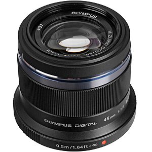 OM SYSTEM Olympus M.Zuiko Digital 45mm F1.8 Black or Silver $279.99