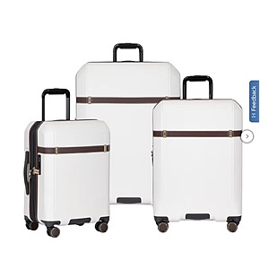 Traveler's Choice Candlewood II 3-piece Expandable Hardside Spinner Luggage Set $149.99 Black or White Free Shipping Costco.com