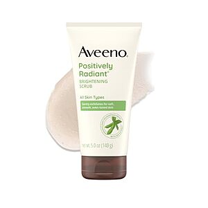 5-Ounce Aveeno Positively Radiant Brightening Exfoliating Daily Face Scrub $4.78 w/ S&S + Free Shipping w/ Prime or $35+