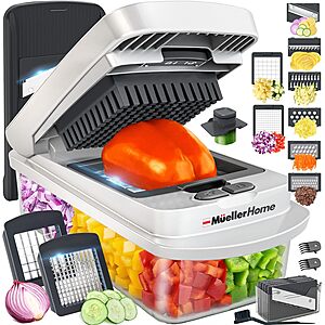 Mueller The Real Original Pro Vegetable Chopper & Mandoline Slicer, 10-in-1 $24.97
