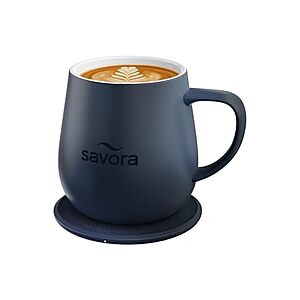 Savora 12oz IntelliHeat™ Coffee Mug | Barista’s Choice | Exclusive Wireless SmartSense Pad | Maintains Perfect 135°F  ($22.99 w/ Free Ship from Woot w/ Prime)