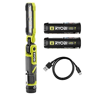 USB Lithium Inspection Light Kit with (2) 2.0 Ah Battery and Charging Cable + Free 2 ah Battery $49.97