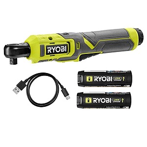 USB Lithium 3/8 in. Ratchet Kit with (2) 2.0 Ah Battery and USB Charging Cable + Free 2.0 ah battery $69