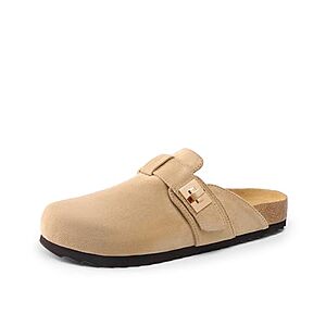 Dream Pairs Women's Bow Suede Mule Clogs (Apricot) $14.94 + Free Shipping w/ Prime or on $35+
