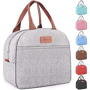 [Prime] $5.97* | 11L EASYFUN Insulated Lunch Bag Cooler w/ Carry Handle (Gray) at Amazon
