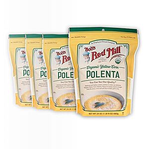 [NEW, SnS] $15.62 | 4-Pack 24-Oz Bob's Red Mill Organic Corn Grits/Polenta at Amazon