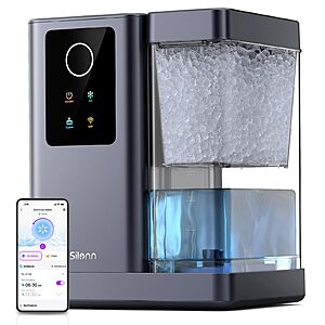 Silonn Nugget Ice Maker Countertop with APP & Voice Control, Self Cleaning Ice Machine with 3L Large Water Tank, 40 lbs/24H Soft Chewable Ice $264.98
