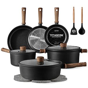 CAROTE 16pcs Pots and Pans Set, Nonstick Cookware Sets $89.99