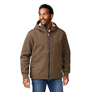 Free Country Men's Hooded Soft-Shell Jacket w/ Sherpa Fleece Lining (Saddle) $54.73 + Free Shipping on $60+