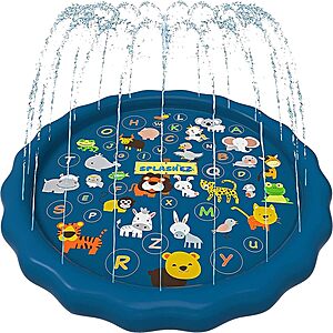 SplashEZ 3-in-1 Splash Pad, Sprinkler for Kids & Baby Pool for Learning $19.99