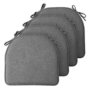 TushGuard Chair Cushions, 4 Pack Memory Foam Chair Pads, Grey $24.99