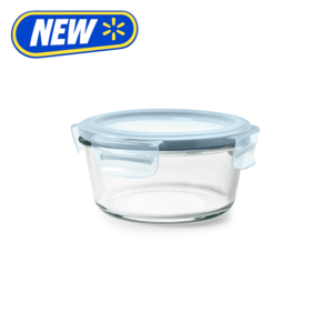 $11.88: OXO Smart Seal 4-Cup Round Glass Food Storage Container, Arctic Blue