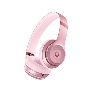 $99.95: Beats Solo 4 Wireless On-Ear Bluetooth Headphones, Metallic Pink