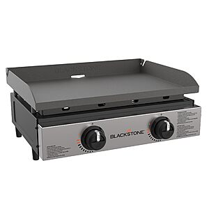 $128.69: Blackstone 1666 22" Tabletop Griddle with Stainless Steel Faceplate, Black