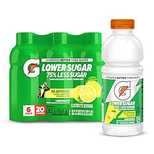 [NEW, SnS] $3.77 | 6-Pack 20-Oz Gatorade Lower Sugar Sports Drink (Lemonade) at Amazon (62.8￠ each)