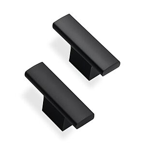 10-Pack BUKOBYHE 1.9" Matte Black Cabinet Knobs $9.99 + Free Shipping w/ Prime or on $35+
