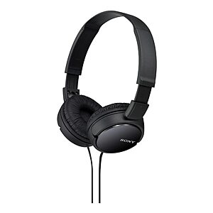 Sony ZX Series Wired On-Ear Headphones (Black or White) $10 + Free Shipping w/ Prime or on orders over $35