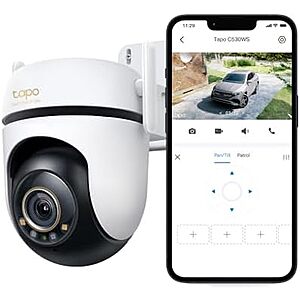 $55.99* | Tapo 3K 5MP Outdoor Pan/Tilt Security Wi-Fi Camera w/ 360° View & Motion Tracking at Amazon