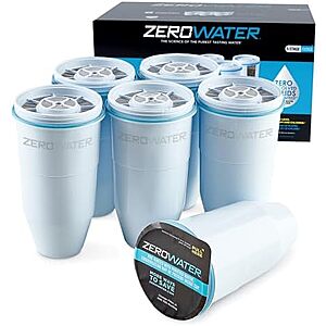 [SnS, AC] $54.39* | 6-Pk ZeroWater Official 5-Stage Replacement Filter at Amazon