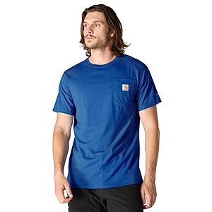 Carhartt Men's Force Relaxed Fit Midweight Short-Sleeve Pocket T-Shirt (Electric Indigo Heather, Medium) $16.79 + Free Shipping w/ Prime or on orders over $35