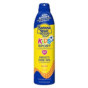 [SnS] $4.75 | 9.5-Oz Banana Boat Sport Kids Sunscreen Spray SPF 50 at Amazon