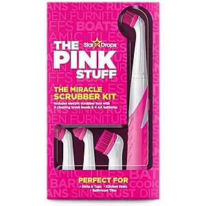 [SnS, AC] $11.11 | Stardrops The Pink Stuff The Miracle Scrubber Kit  w/ 4 Cleaning Brush Heads at Amazon