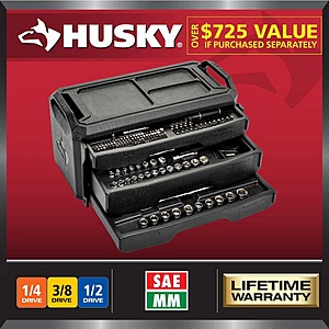 280-Piece SAE & Metric Mechanics Tool Set w/ Toolbox $99 + Free Shipping