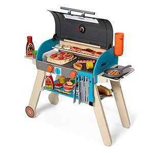 Melissa & Doug Wooden Deluxe Barbecue Grill, Smoker and Pizza Oven Play Toy $74.79 + Free Shipping