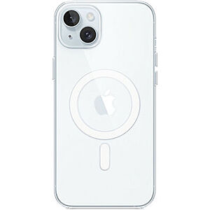 Apple Clear Case w/ MagSafe for iPhone 15 Plus $5 + Free Shipping