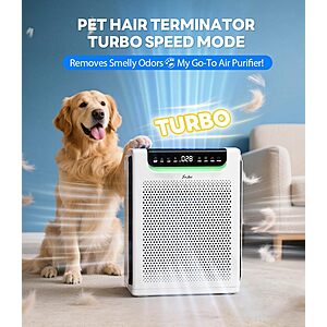 Air Purifiers for Home Large Room, Cover Up to 2600 Ftยฒ with Washable Filters, Powerful Turbo Mode, PM2.5 Air Quality Display, 22dB Sleep Mode, Air Cleaner $89.99