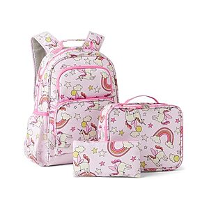 $12.99: Amazon Essentials 3 Piece Kids School Backpack Set with Lunch Tote and Pencil Case(Pink) at Woot!