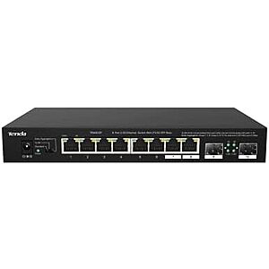 $39.99* | Tenda 8-Port Unmanaged Ethernet Switch w/ 8x 2.5G GE/2x 2.5G SFP w/ NAS Support at Amazon