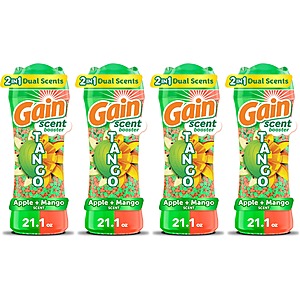 4-Count 21.1-Oz Gain Tango 2-in-1 Laundry Scent Booster Beads (Apple & Mango) $34.57 ($8.64 Ea) w/ S&S + Free Shipping w/ Prime or on $35+