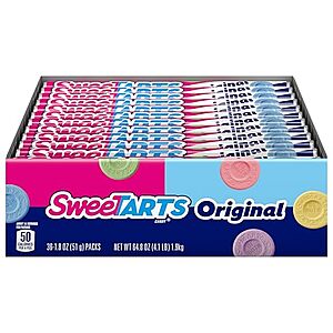 [SnS] $18.89 | 36-Pack 1.8-Oz SweeTARTS Original Candy Roll at Amazon (52.5￠ each)